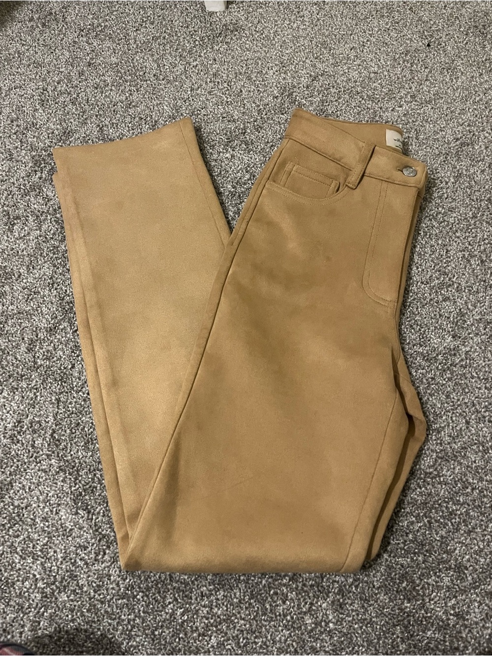 Wilfred High-Rise Tan Straight Jeans